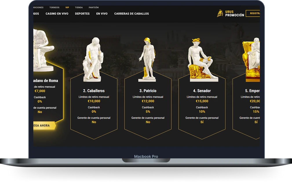 Casinoly Casino niveles VIP con límites de retiro y cashback